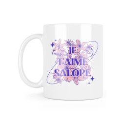 Mug céramique à message - Cadeau humour vulgaire saint valentin - Je t'aime salope