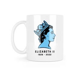 Mug céramique à message - Cadeau hommage - Elizabeth 2 reine Angleterre