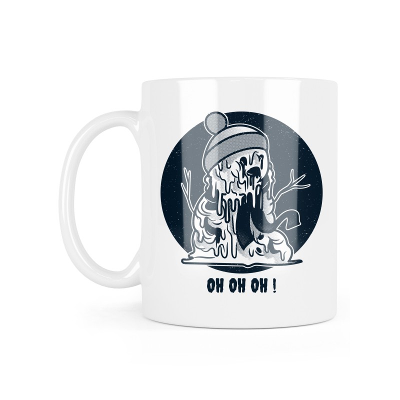 Mug céramique à message - Cadeau Noël - oh oh oh