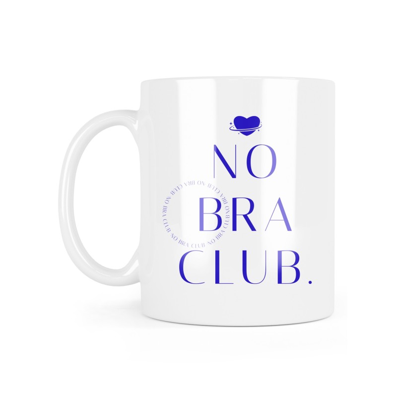 Mug céramique à message - Cadeau girl power - No bra club