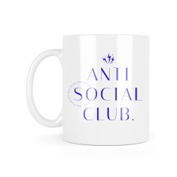 Mug céramique à message - Cadeau - Anti social club