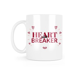 Mug céramique à message - Cadeau amour - Heart breaker