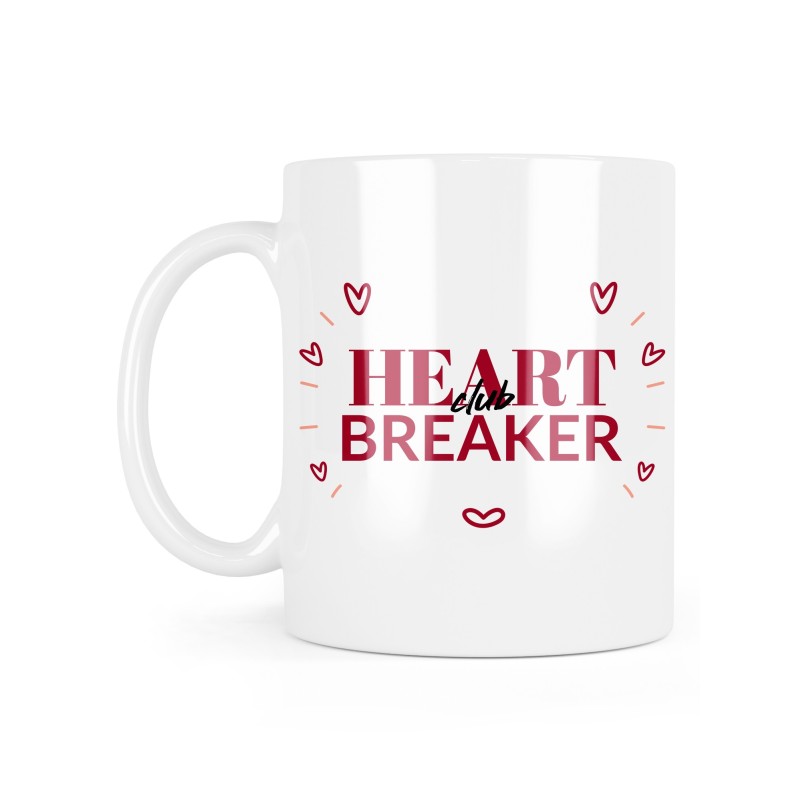 Mug céramique à message - Cadeau amour - Heart breaker