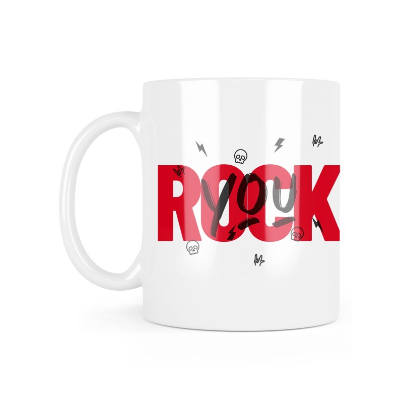 Mug céramique à message - Cadeau rocknroll - Rock you