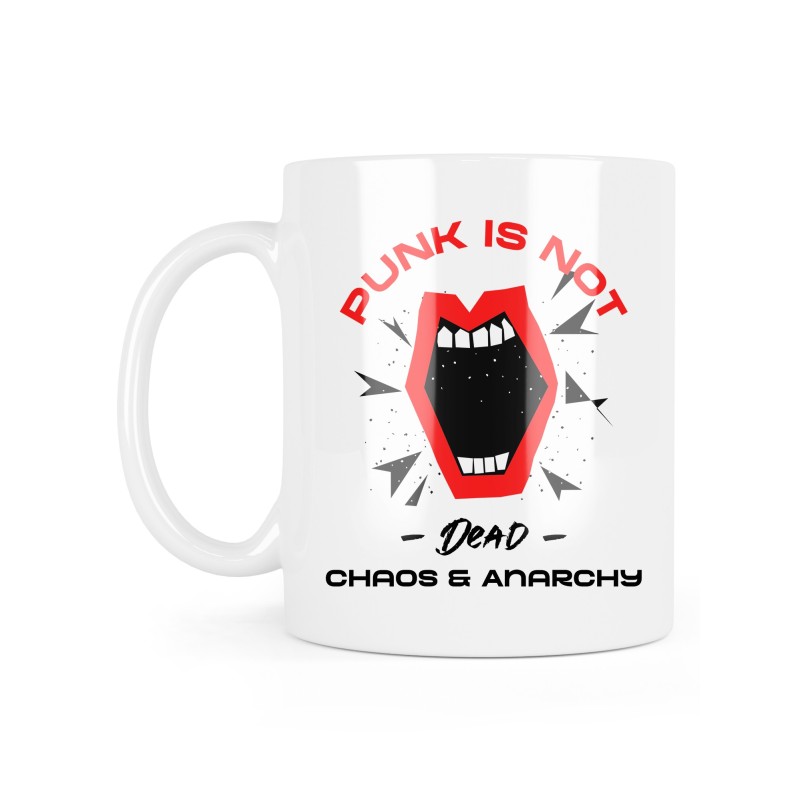 Mug céramique à message - Cadeau - Punk is not dead
