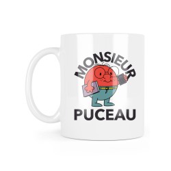 Mug céramique à message - Cadeau Humour - Monsieur puceau