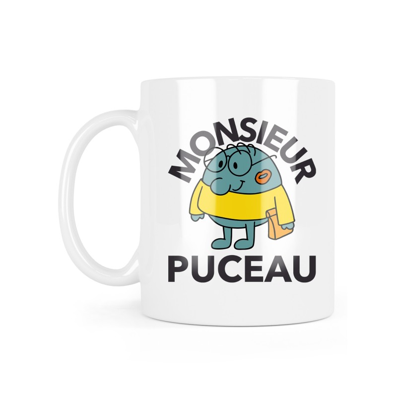 Mug céramique à message - Cadeau Humour - Monsieur puceau