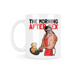 Mug céramique à message - Cadeau humour - The morning after sex