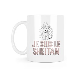 Mug céramique à message - Cadeau humour - Je suis le sheitan