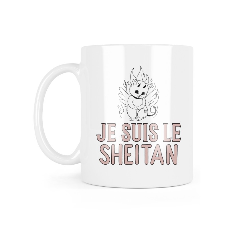 Mug céramique à message - Cadeau humour - Je suis le sheitan