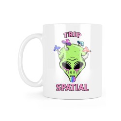 Mug céramique à message - Cadeau humour psychédélique - Trip spatial