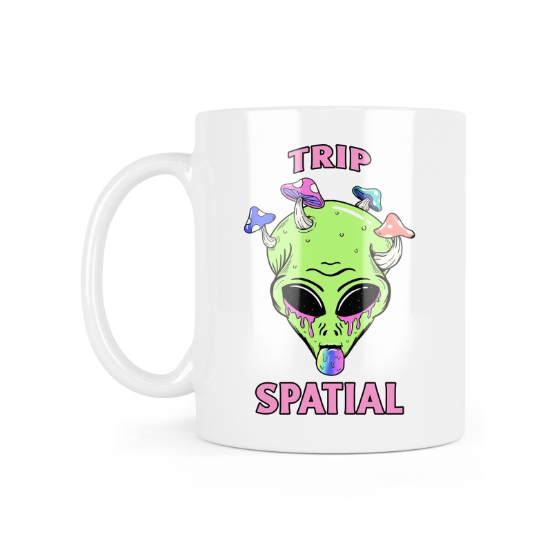 Mug céramique à message - Cadeau humour psychédélique - Trip spatial