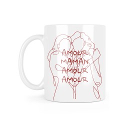 Mug céramique à message - Cadeau fête des mères - Amour Maman amour