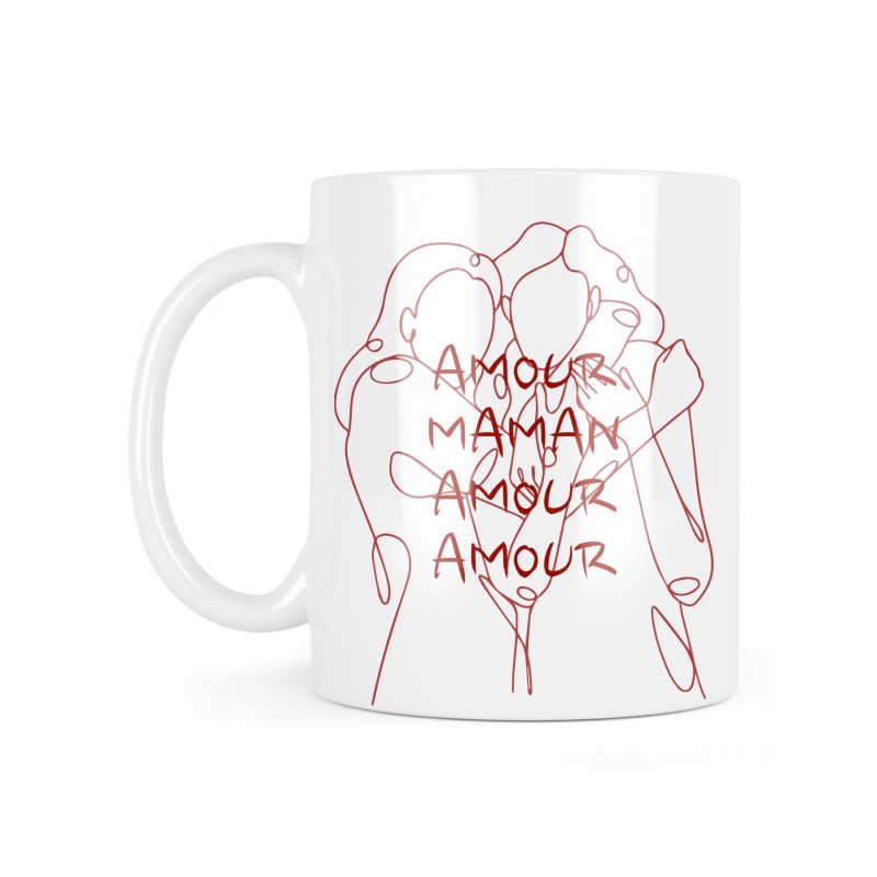 Mug céramique à message - Cadeau fête des mères - Amour Maman amour