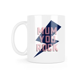 Mug céramique à message - Cadeau fête des mères - Mum you rock