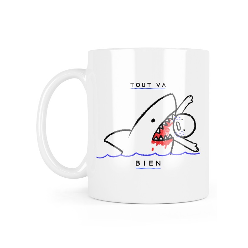 Mug céramique à message - Cadeau Humour - Tout va bien