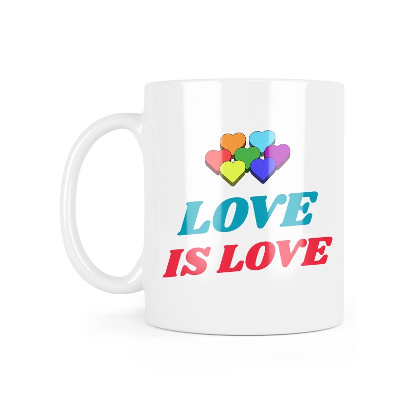 Mug céramique à message - Cadeau amour - Love is love