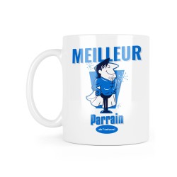Mug céramique à message - Cadeau baptême - Meilleur parrain du monde