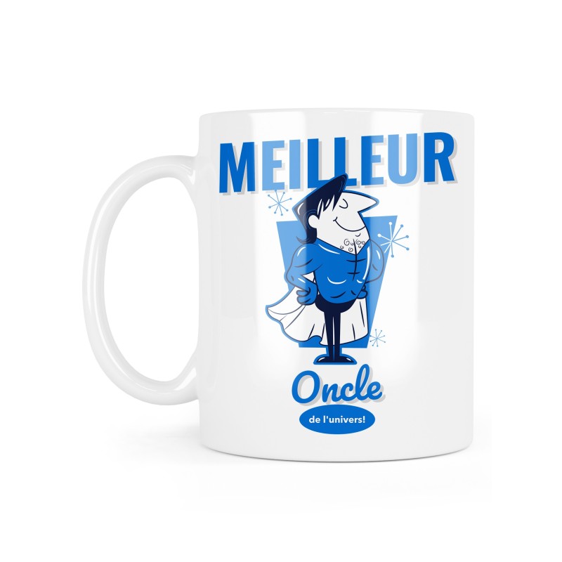 Mug céramique à message - Cadeau famille - Meilleur oncle de l'univers