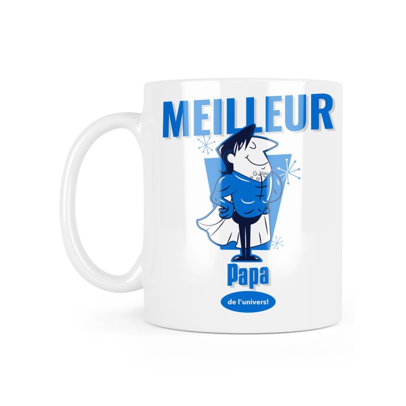 Mug céramique à message - Cadeau  fête des pères - Meilleur papa de l'univers