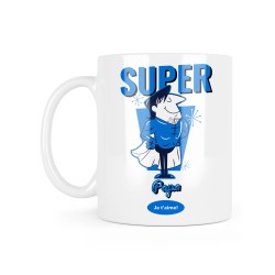 Mug céramique à message - Cadeau fête des pères - Super papa je t'aime