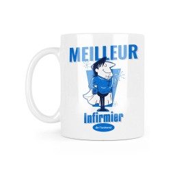 Mug céramique à message - Cadeau métiers - Meilleur infirmier de l'univers