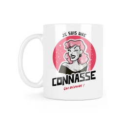 Mug céramique à message - Cadeau humour - Je suis une connasse qui déchire