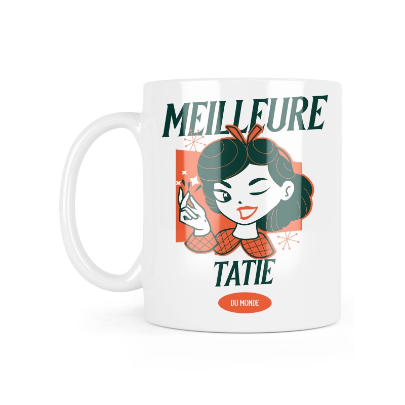 Mug céramique à message - Cadeau famille - Meilleure Tatie