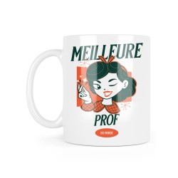 Mug céramique à message - Cadeau Métiers - Meilleure Prof du monde