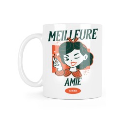 Mug céramique à message - Cadeau amitié - Meilleure amie du monde