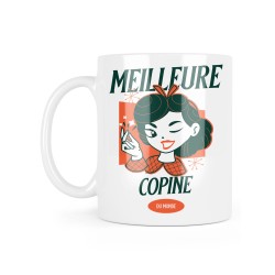Mug céramique à message - Cadeau amitié - Meilleure copine du monde