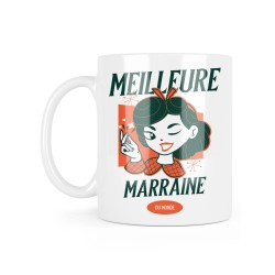 Mug céramique à message - Cadeau baptêmes - Meilleure Marraine du monde