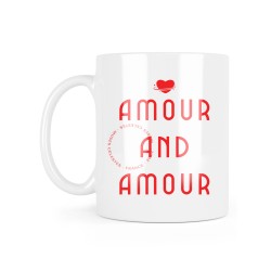 Mug céramique à message - Cadeau mariage - amour and amour