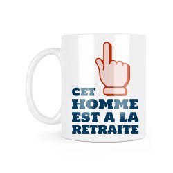Mug céramique à message - Cadeau retraite - Cet homme est à la retraite
