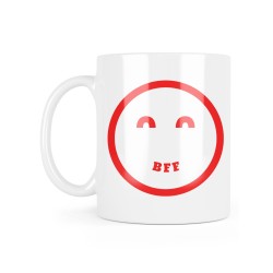 Mug céramique à message - Cadeau amitié - Smiley BFF