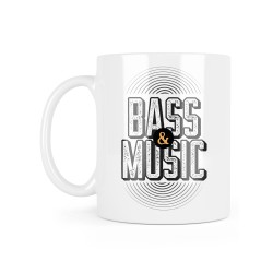Mug céramique à message - Cadeau musique - Bass & music