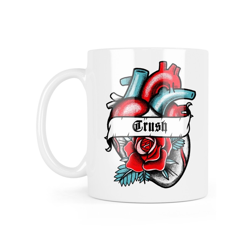 Mug céramique à message - Cadeau illustration - Coeur Crush