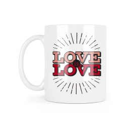 Mug céramique à message - Cadeau saint Valentin - Love is love