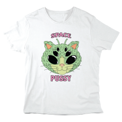 T-Shirt imprimé à message - Cadeau humour - Strange pussy chat