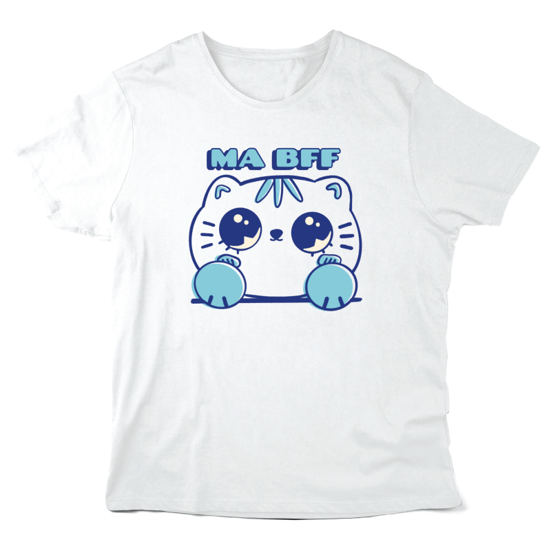 T-Shirt imprimé à message - Cadeau amitié - Ma bff