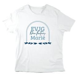 T-Shirt imprimé à message - Cadeau mariage - EVJG Marié