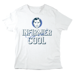 T-Shirt imprimé à message - Cadeau métiers - Infirmier cool for ever