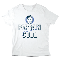 T-Shirt imprimé à message - Cadeau baptême Rétro - Parrain cool for ever