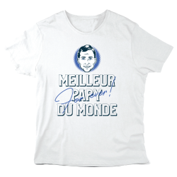 T-Shirt imprimé à message - Cadeau fête grands pères Rétro - Meilleur papy du monde for ever