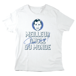T-Shirt imprimé à message - Cadeau famille Rétro - Meilleur oncle du monde for ever