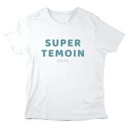 T-Shirt imprimé à message - Cadeau mariage  - Super témoin evjg