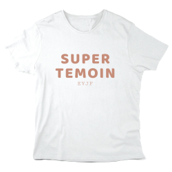 T-Shirt imprimé à message - Cadeau mariage  - Super témoin evjf