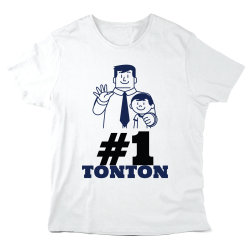 T-Shirt imprimé à message - Cadeau famille  - N°1 tonton