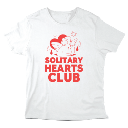 T-Shirt imprimé à message - Cadeau célibataire - solitary Hearts club