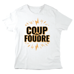 T-Shirt imprimé à message - Cadeau amour - Coup de foudre